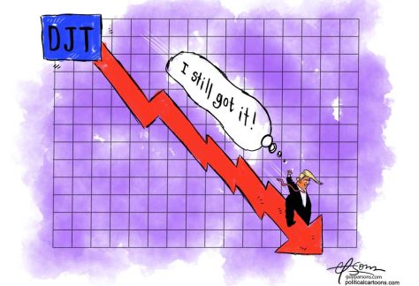 Trump Stock by Guy Parsons, PoliticalCartoons.com
