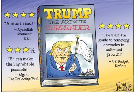 Trump The Art of the Surrender, by Christopher Weyant.