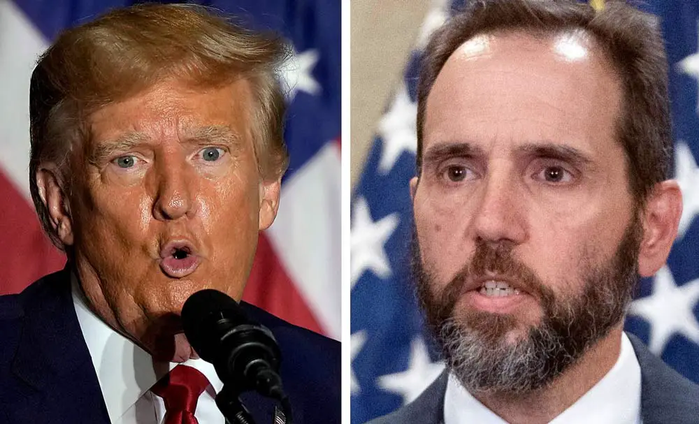 Donald Trump, left, may yet face off again in federal court against Jack Smith.
