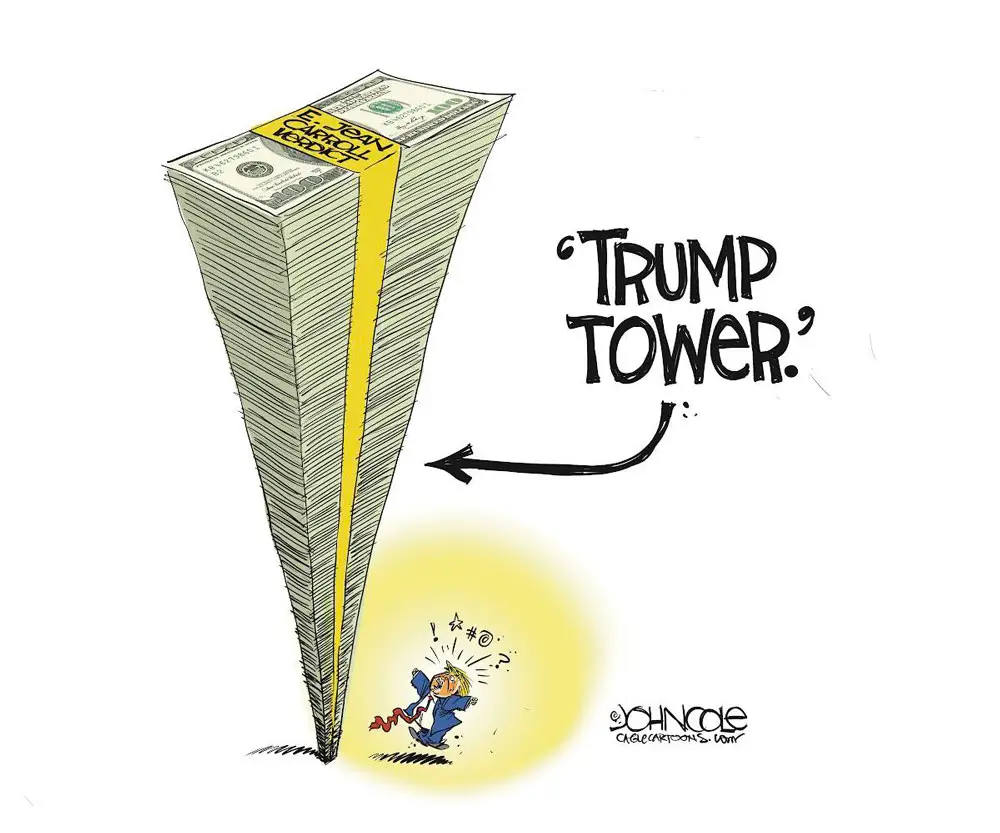 Trump’s Tower by John Cole, PoliticalCartoons.com