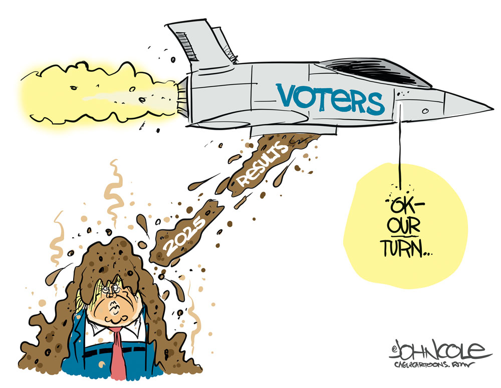Voters dump on Trump by John Cole, PoliticalCartoons.com