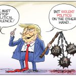 Political Violence or Violent Politics by Christopher Weyant, CagleCartoons.com