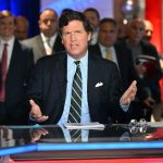 Fox News Host Tucker Carlson speaks during the 2022 Fox Nation Patriot Awards on Nov. 17, 2022, in Hollywood, Fla.