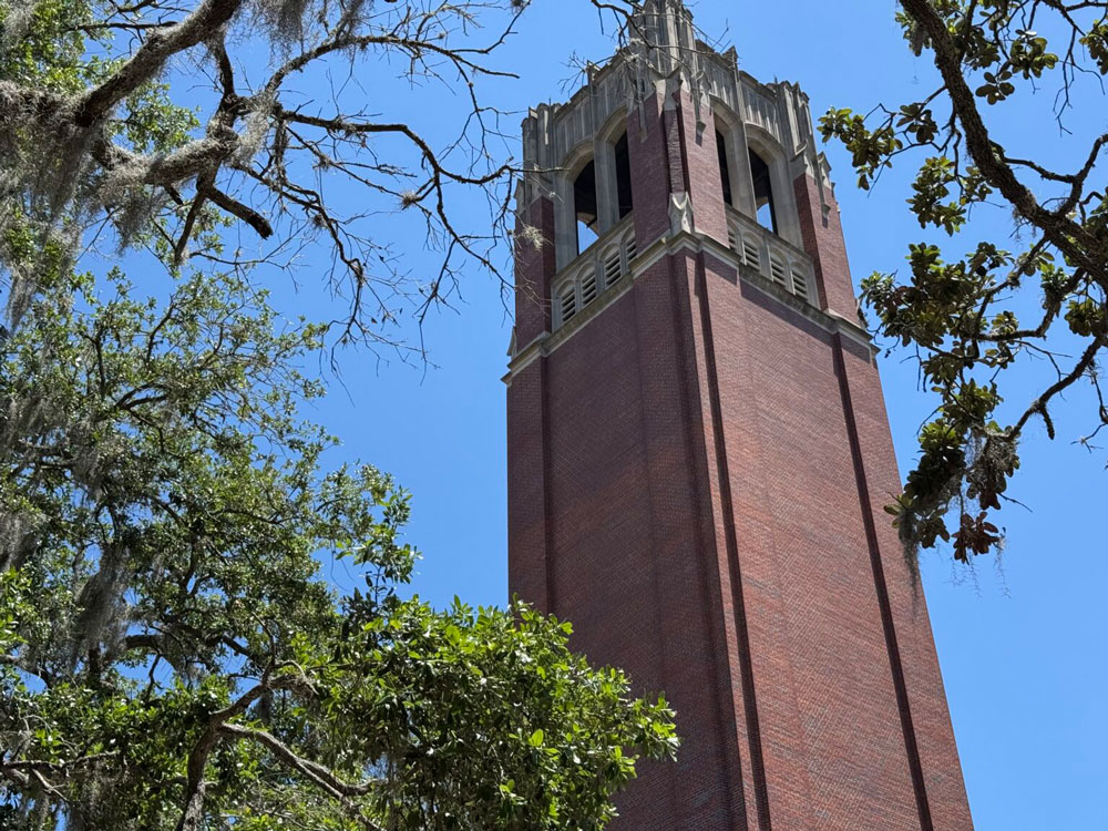 Century Tower on the Gainesville campus of the University of Florida. (Photo by Jay Waagmeester/Florida Phoenix)
