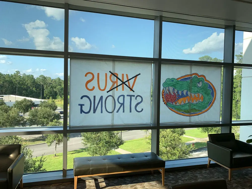 The view at the University of Florida. (© FlaglerLive)