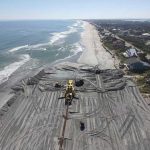 A recently completed beach-rebuilding project in St. Johns County, conducted by Weeks Marine, the contractor that just won a $27 million bid to rebuild 3 miles of Beach north and south of the Flagler Beach pier. (U.S. Army Corps of Engineers)