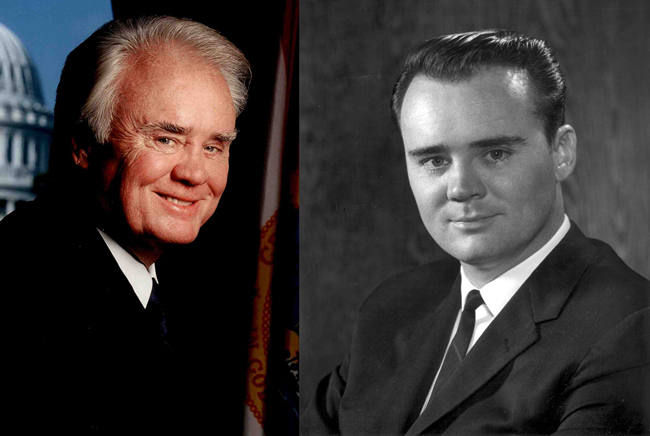 U.S. Rep. C.W. Bill Young, then and now.