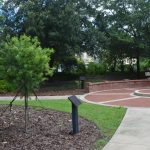 Three years after the Palm Coast City Council had rejected an earlier version, a new memorial plaque honoring the victims and surviros of Israel's attack on the USS Liberty in 1967 was installed at Palm Coast's Heroes Park, a few feet away from the Purple Heart Memorial. (© FlaglerLive)