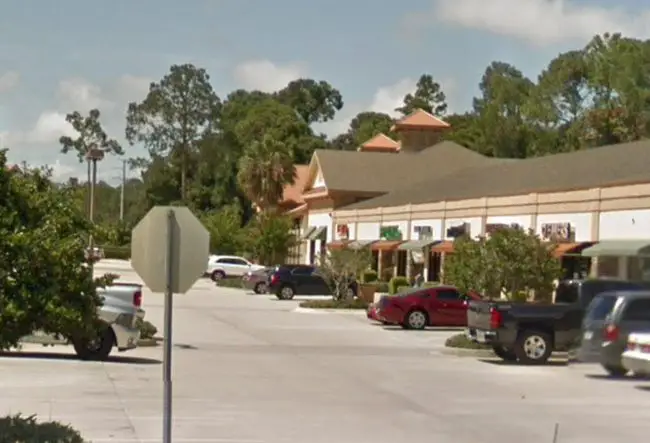 The strip mall on Palm Coast's Utility Drive where Vacation Pros' office was ransacked. 