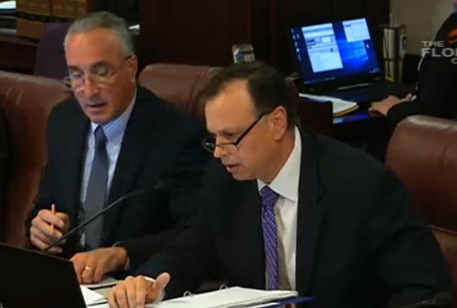Sen. Tom Lee, who chairs the Community Affairs Committee, ran out of time just as the vacation-rental bill was being heard late this afternoon. (Florida Channel)