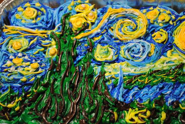 Where van Gogh's starry night and small-business frosting meet. (photolaugher)