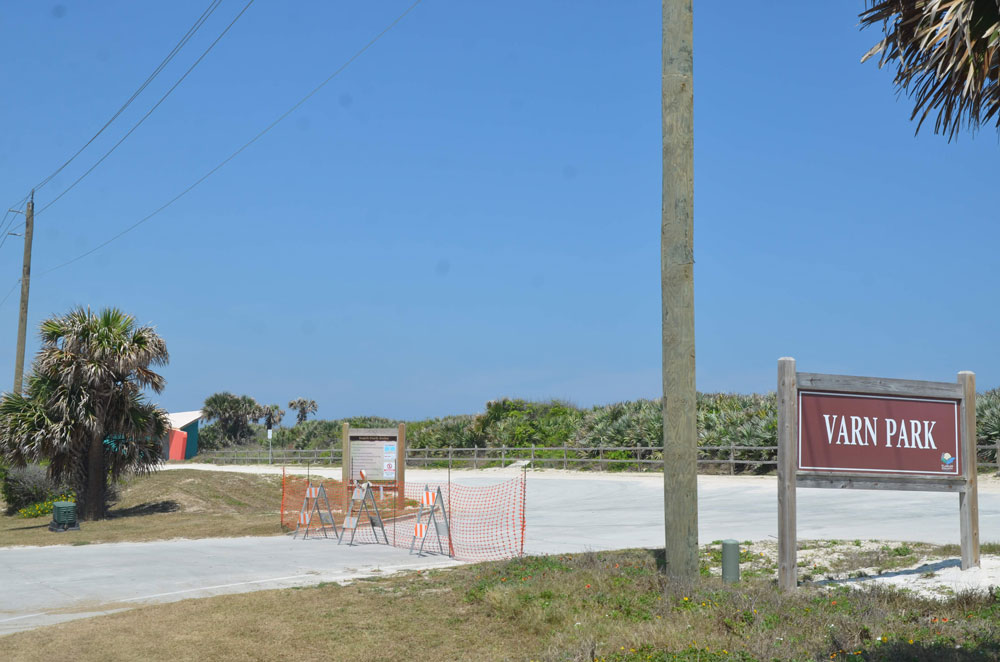The man's body washed up in waters off Varn Park, north of Beverly Beach. (© FlaglerLive)