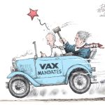 Courts Put a Stop to Biden Vax Mandates by Dick Wright, PoliticalCartoons.com