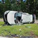 Four vehicles were involved in an early afternoon crash on Belle Terre Parkway and Whiteview Parkway, including a rollover. (Palm Coast Fire Department)