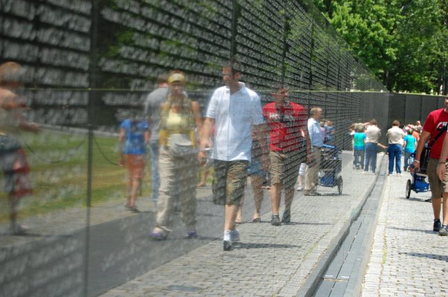 The Vietnam Veterans Memorial. A traveling version of the memorial will be at the Flagler County Airport this week, and will be the focus of Friday's county commemoration of Veterans Day, at 10 a.m. See below. (© FlaglerLive)