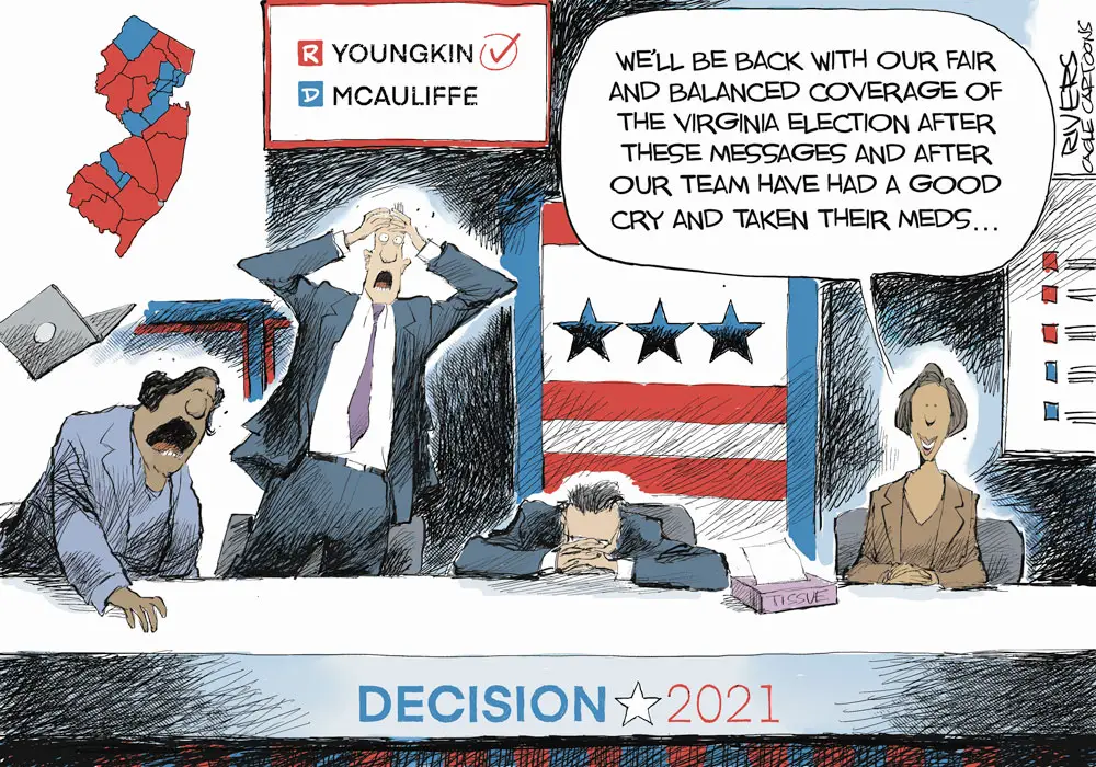 Virginia Election by Rivers, CagleCartoons.com
