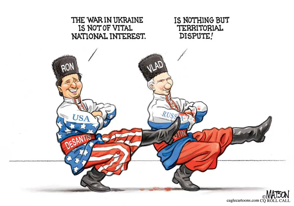 Ron and Vlad Dance in Lockstep on Ukraine by R.J. Matson, CQ Roll Call