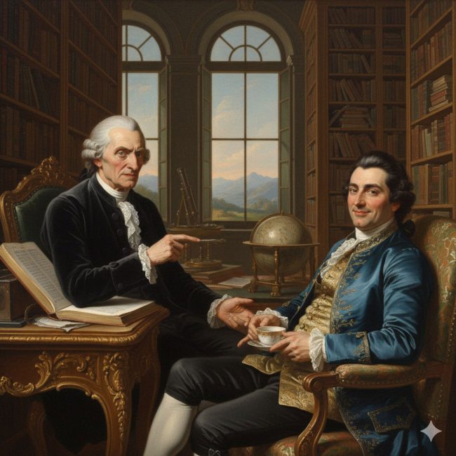 Voltaire and Casanova (Gemini-generated)