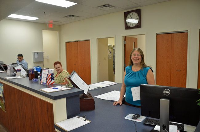 Flagler County Supervisor of Elections Kaiti Lenhart cheered the registration extension, saying it would give many people who'd evacuated the chance to participate. (© FlaglerLive)