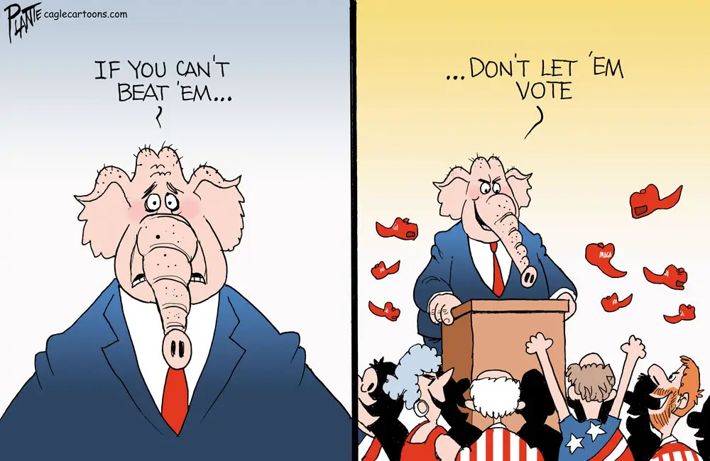 Bruce Plante, PoliticalCartoons.com voting rights