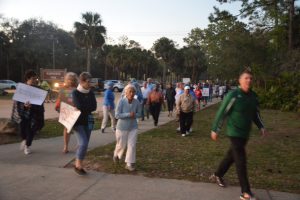 They set off from Wadsworth Park. Click on the image for larger view. (© FlaglerLive)