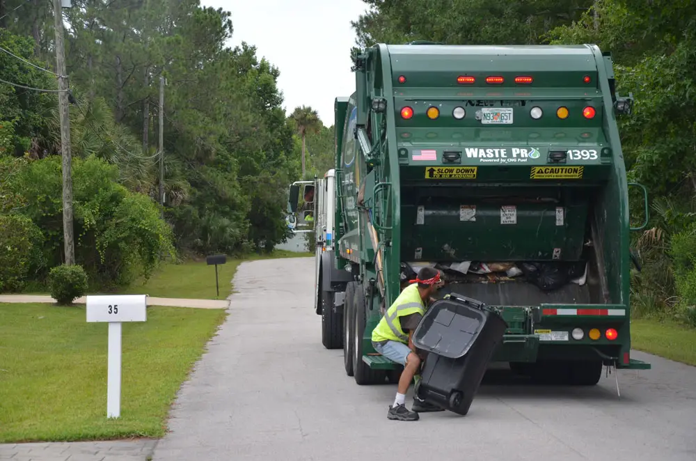 Two-thirds of residents like their garbage service in palm Coast. (© FlaglerLive)