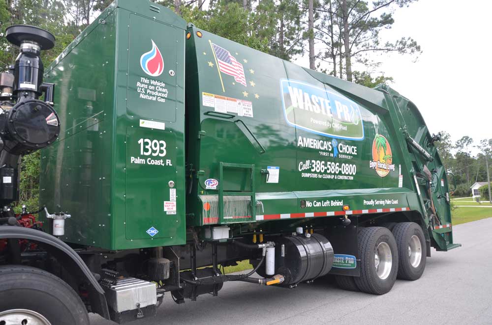 Waste Pro will remain unincorporated Flagler County's trash hauler, but not Palm Coast's, where FCC Environmental will be the trash hauler starting June 1. (© FlaglerLive)