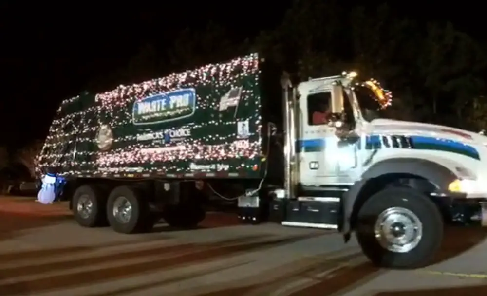 Christmas truck. 