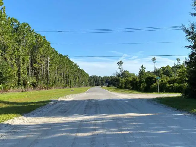 Where the asphalt meets the road. (Flagler County)