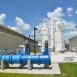 It doesn't come cheao: one of Palm Coast's newer water plants. (© FlaglerLive)