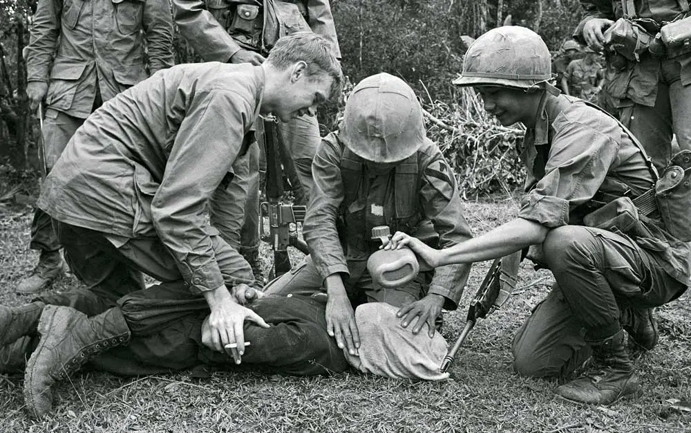A North Vietnamese prisoner of war being waterboarded by two U.S soldiers and one South Vietnamese soldier. Although the Washington Post described waterboarding as common at the time--the paper published the picture in January 1968--the publicity led to one of the U.S. soldiers being court-martialed for his role in the torture. Waterboarding was used by American forces in the Philippines at the turn of the last century and again during the second Bush administration, but never against Americans. (Wikimedia Commons)