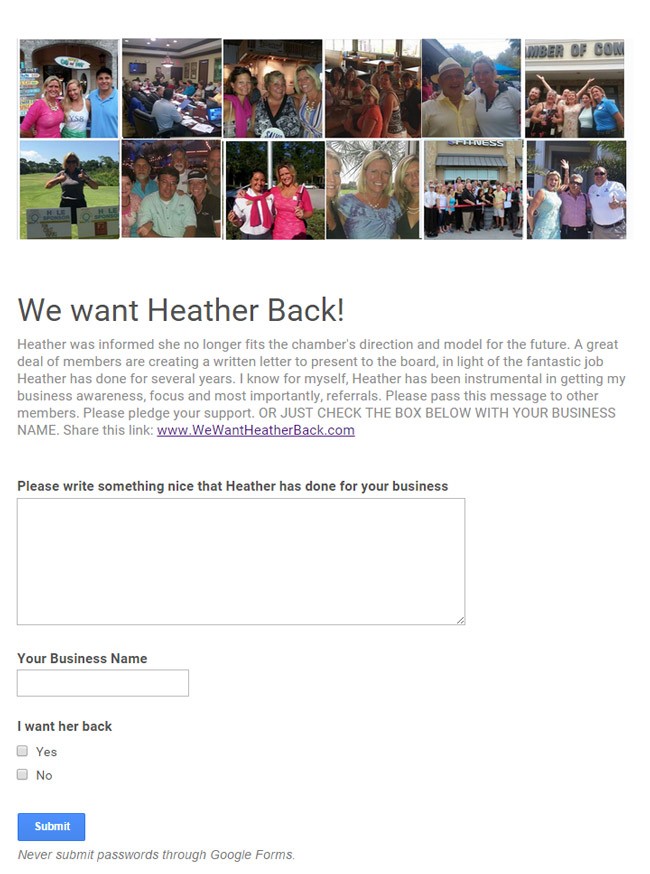 heather thompson website flagler chamber of commerce