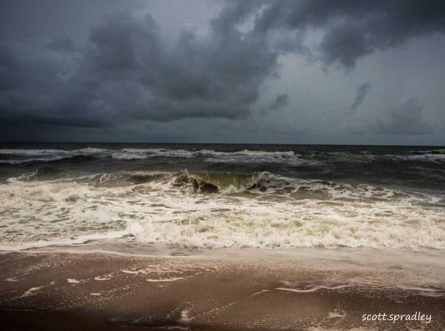 first churns ocean hurricane ian