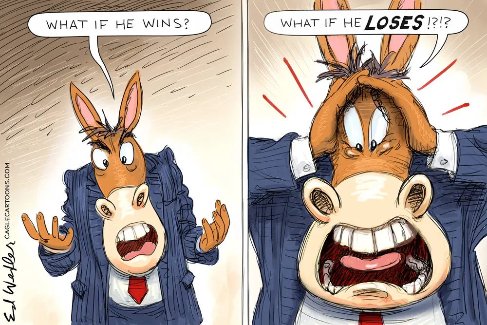 What If He Loses by Ed Wexler, CagleCartoons.com
