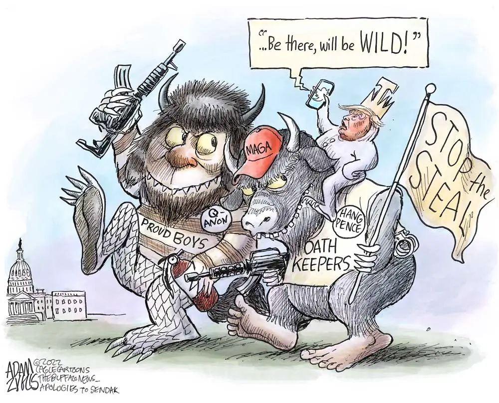Where the Extremist Groups Are by Adam Zyglis, The Buffalo News.