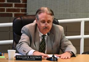 Flagler Beach City Manager William Whitson has 90 days to prove to commissioners that he's still their guy. (© FlaglerLive)