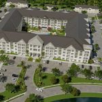 A rendering of the central building, among five, in the Wilton apartment complex planned for Town center in palm Coast. That large building will have 201 of the planned 251 apartments. (Crest)