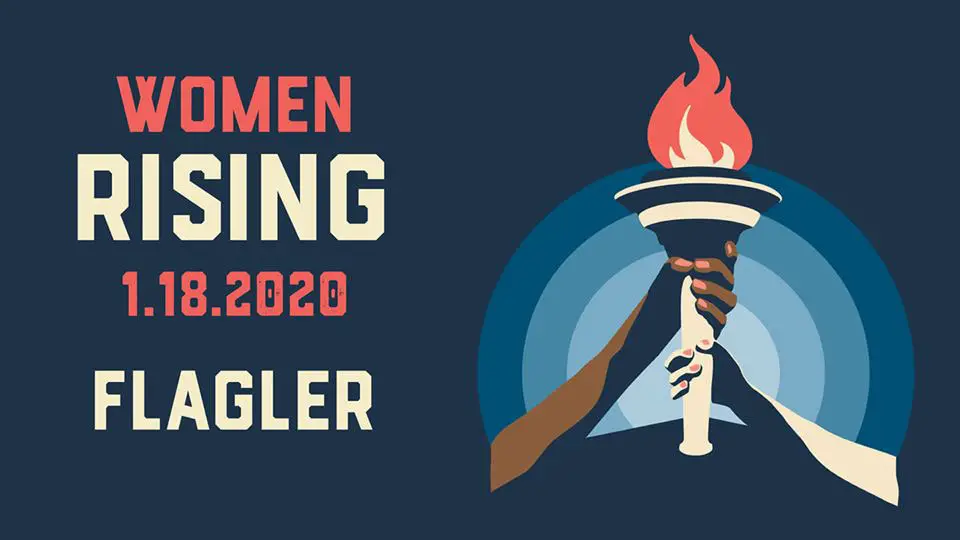The Women Rising March in Flagler Beach Saturday begins with assembling at 11 a.m. at Wadsworth Park, 2200 Moody Blvd, then the walk across the bridge and speeches at veterans Park. See details below. 