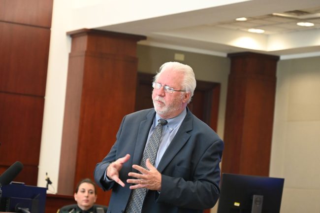 Garry Wood, the Palatka attorney, is representing Keith Johansen. (© FlaglerLive)
