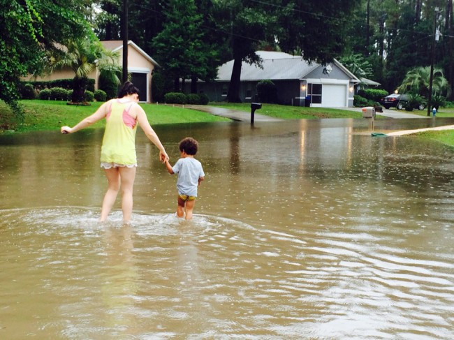 On Woodfield Drive Friday afternoon. (Marina Bobrovnik)