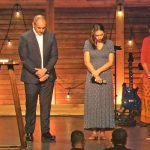 Jill Woolbright, right, in a screenshot from a Facebook stream, during one of her church campaign stops last weekend, this one at Parkview Church, with fellow-travelers Will Furry and Christyu Chong. All three were endorsed by Parkview pastor Greg Peters, left.
