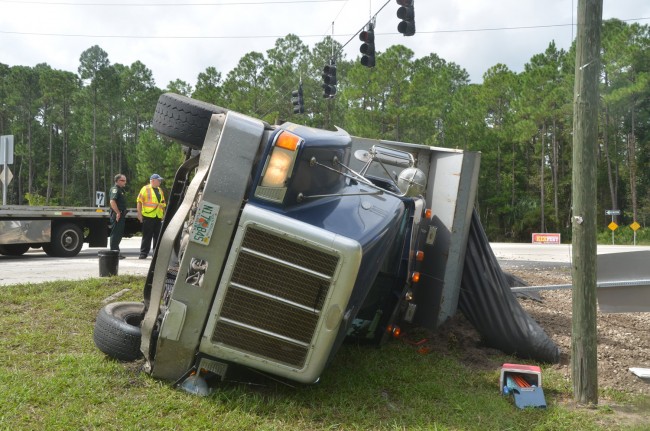 wreck scene truck