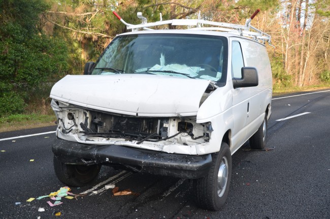 The Ford van. Click on the image for larger view. (© FlaglerLive)