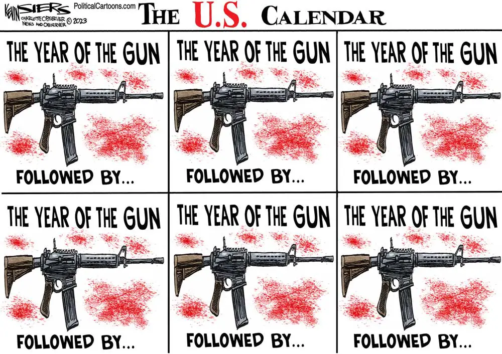 The Year of the Gun by Kevin Siers, The Charlotte Observer.