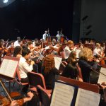 The Flagler Youth Orchestra in action in February 2020, its last public concert before the pandemic. It returns later this month. (© FlaglerLive)